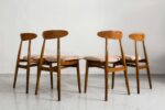 Vintage Dining Chairs, Zamojskie Fabryki Mebli, Poland, 1960s, Set Of 4