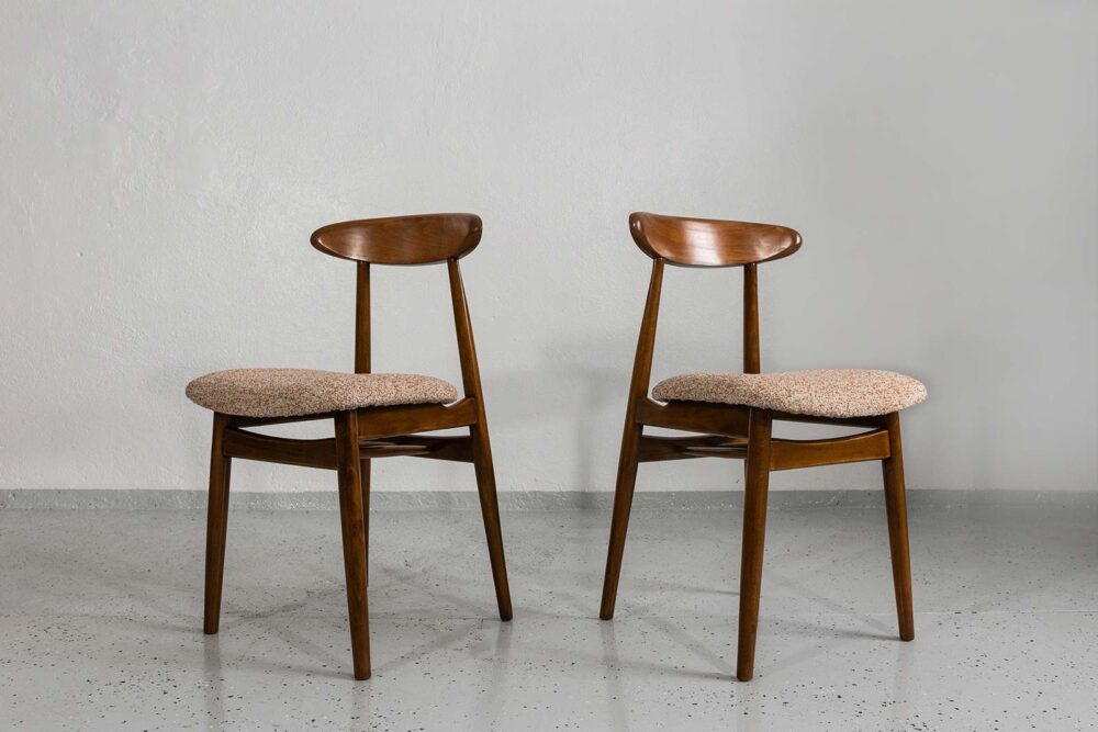 Vintage Dining Chairs, Zamojskie Fabryki Mebli, Poland, 1960s, Set Of 4